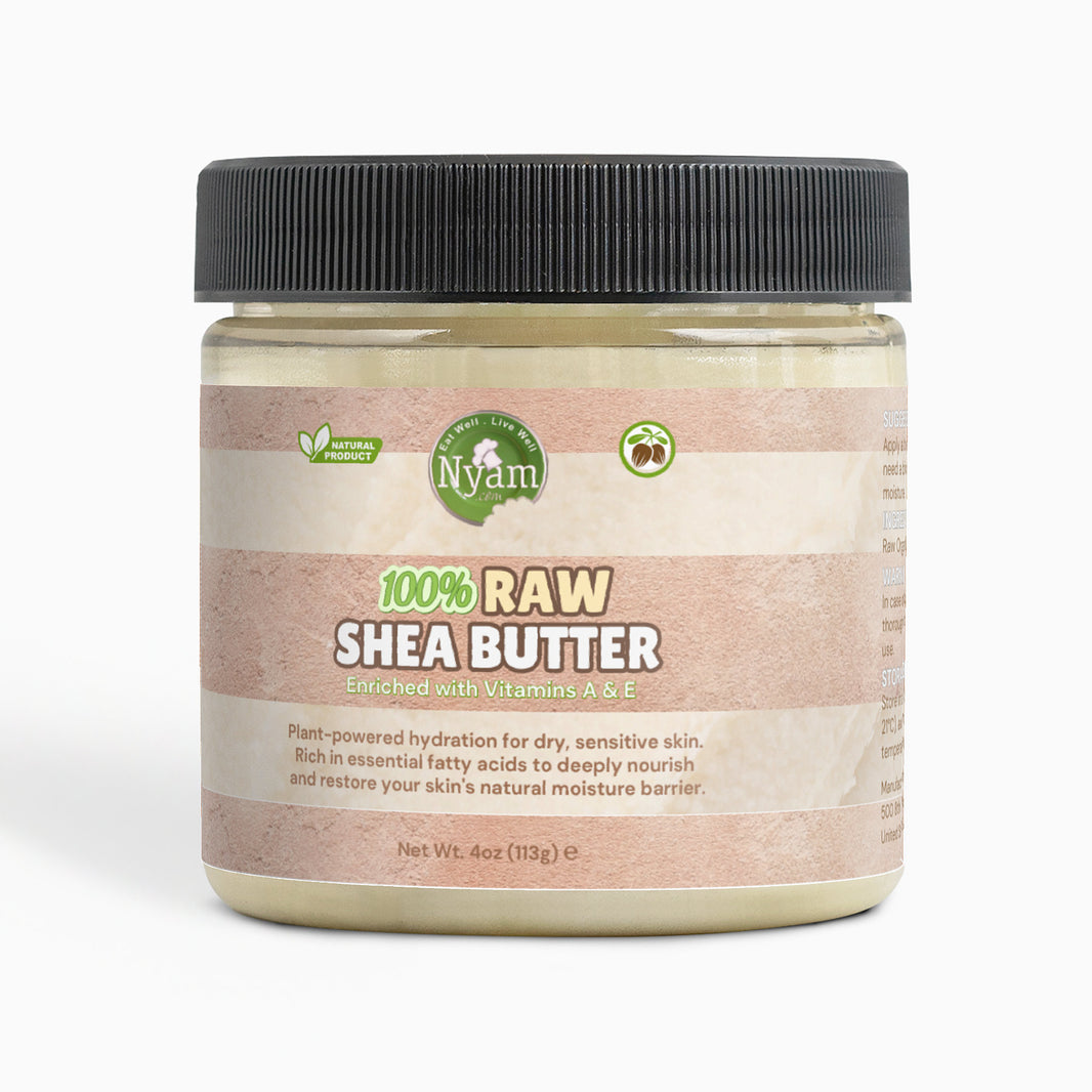 100% Raw Shea Butter – Deep Moisturization, Soothes & Protects with Vitamins A & E