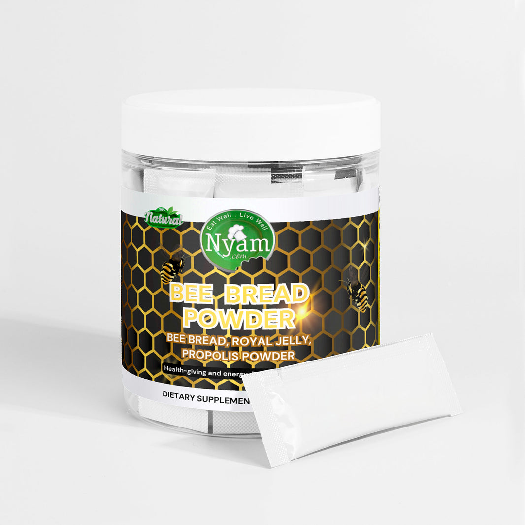 Bee Bread Powder - Blend of pollen, nectar, and enzymes packed with nutrients.