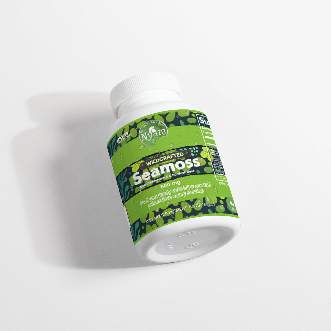 Wildcrafted Seamoss: 92 Vitamins & Minerals with Organic Bladderwrack & Burdock Root