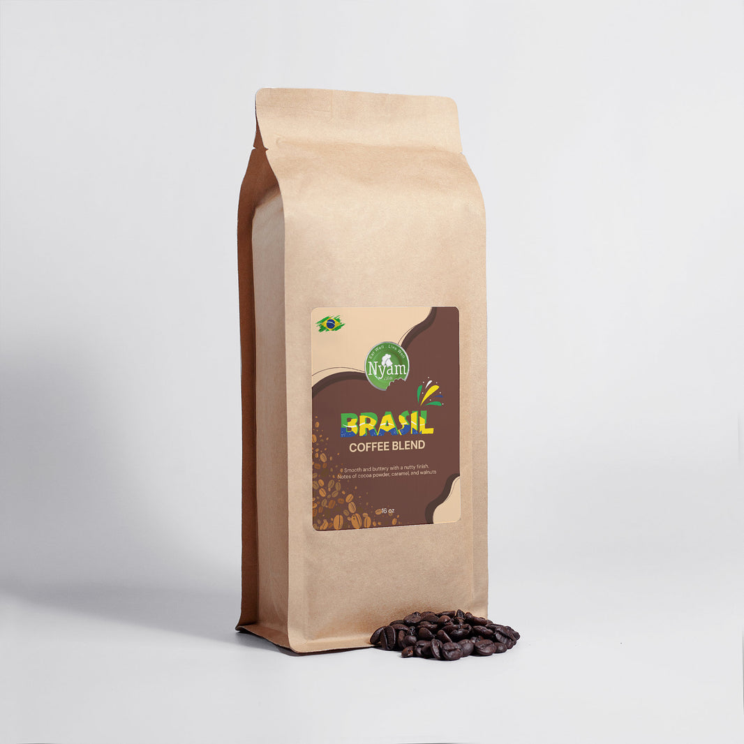 Brazilian Coffee Blend: Bold, Smooth & Rich Flavor (16oz).