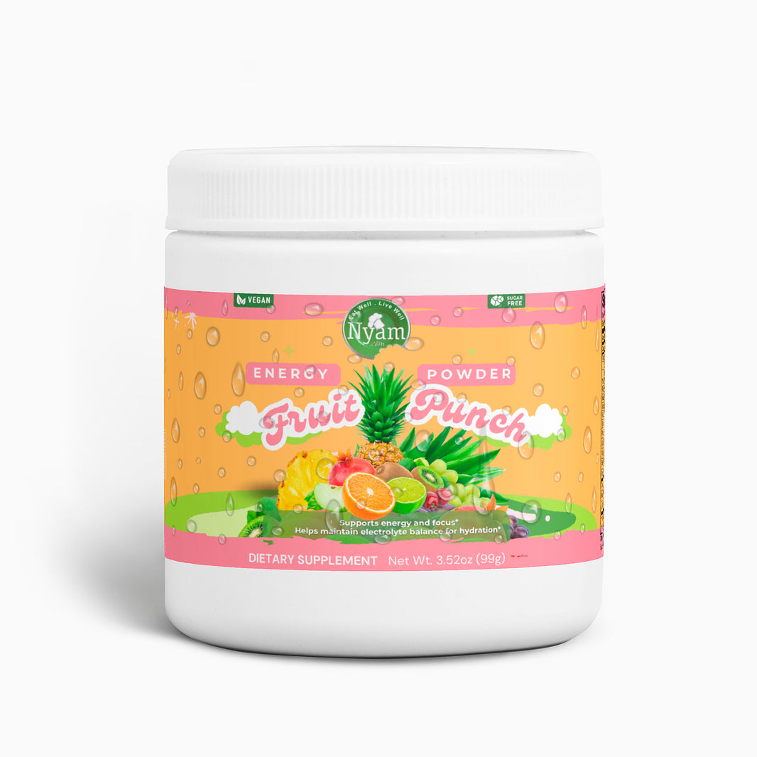 Tropical Sunshine Fruit Punch: Energizing Powder for a Bright & Flavorful Boost.