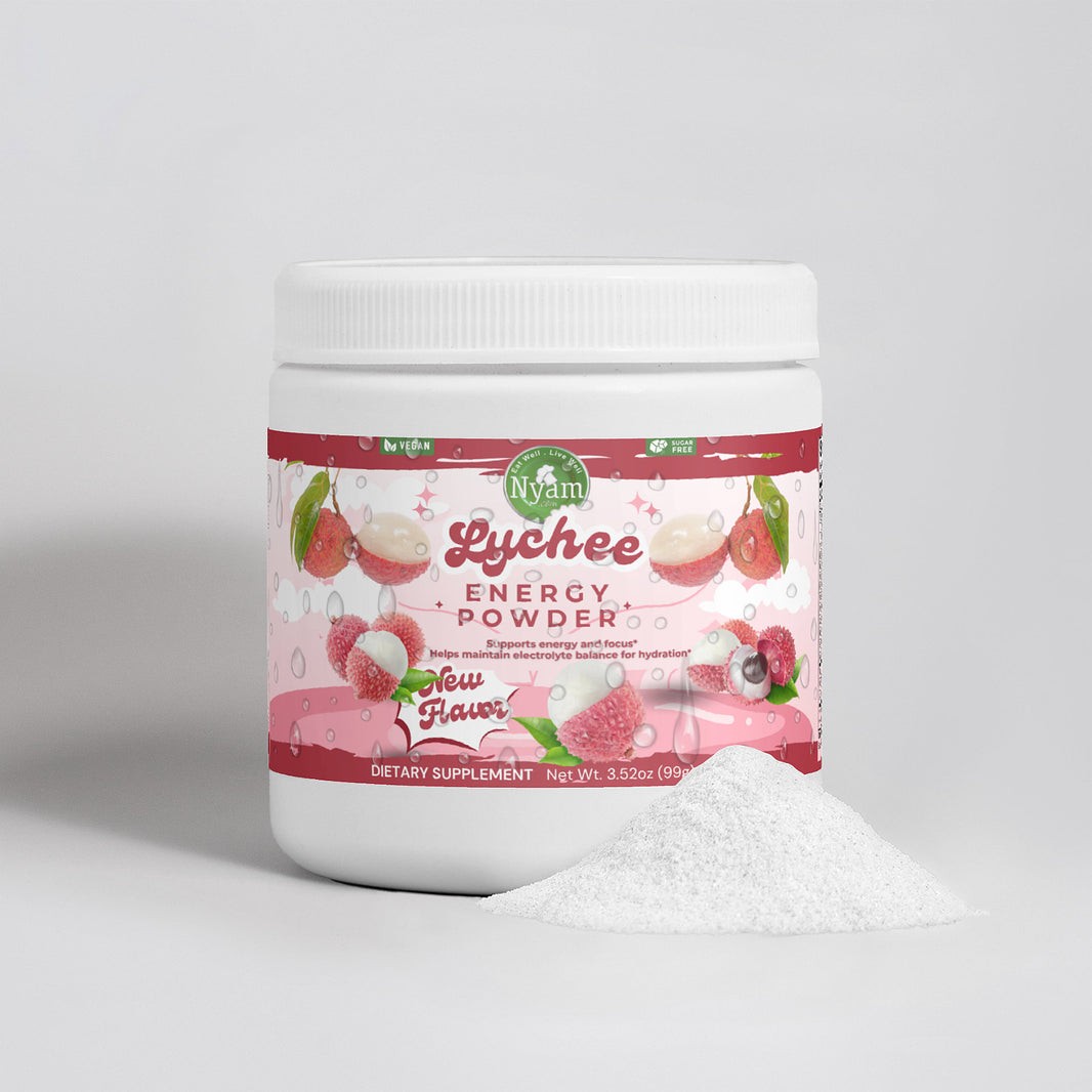 Lychee Splash Bliss: Energizing Powder for a Burst of Pure Vitality!