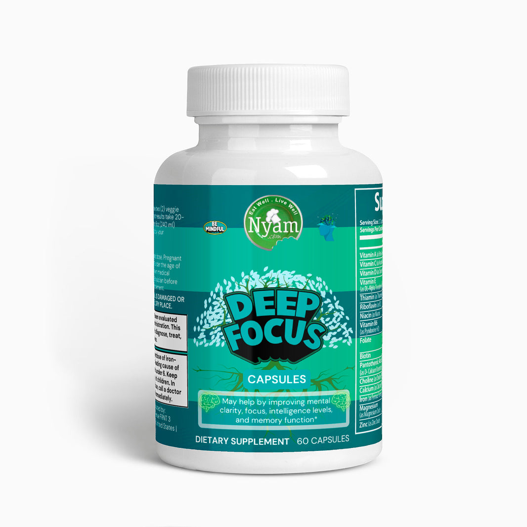 Deep Focus: Unlock Your Mind’s Potential - Fuel your brain with amino acids and plant extracts for sharper focus, better learning, and lasting energy.