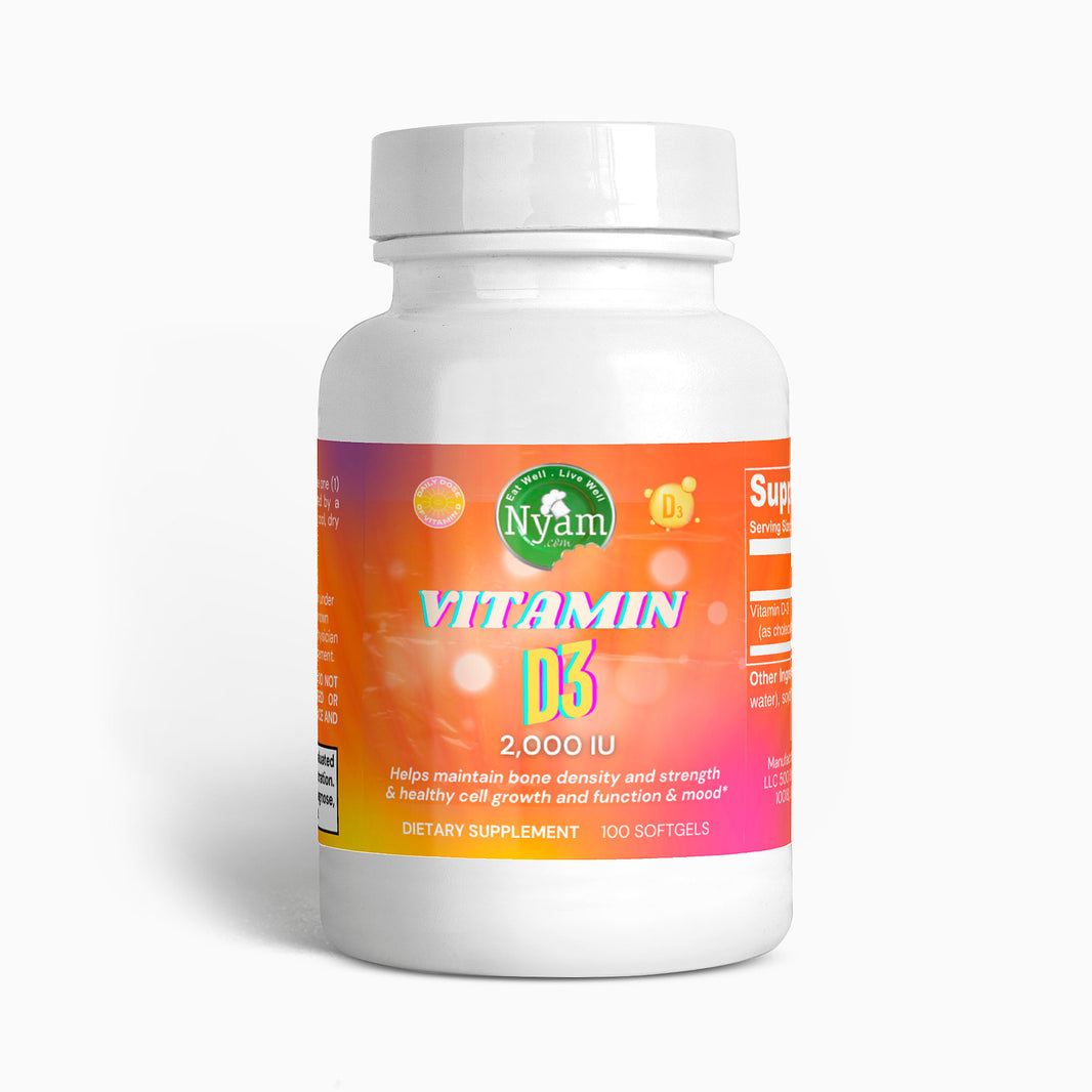 Vitamin D3 (2,000 IU): Sunshine in a Bottle - Power Your Bones, Muscles & Mood.