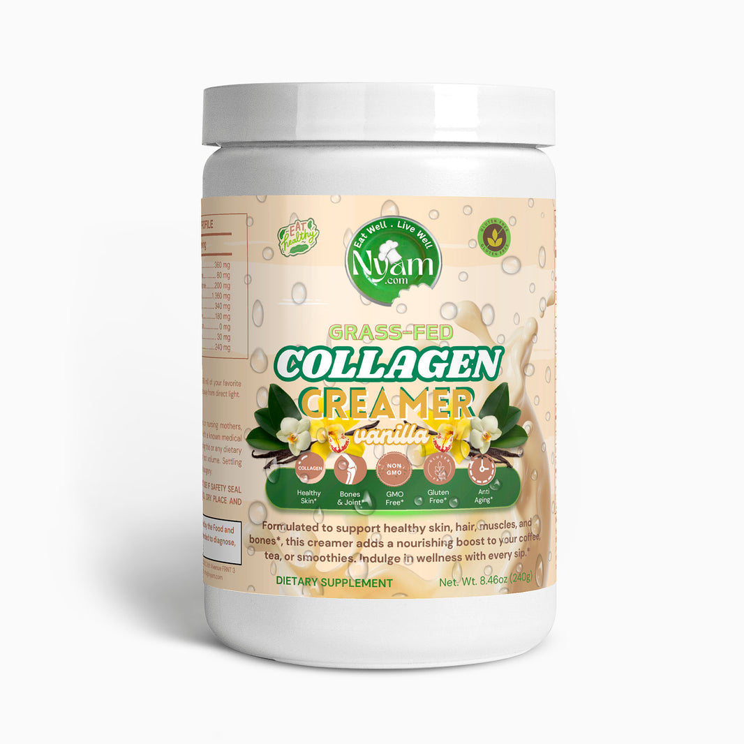 Vanilla Grass-Fed Collagen Creamer – Nourish Your Skin, Strengthen Your Hair, and Fuel Your Body with Every Sip