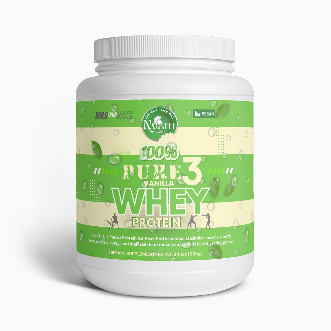 Pure3 Vanilla Whey Isolate – The Purest Protein for Peak Performance Maximize muscle growth, accelerate recovery, and maintain lean muscle mass with fast-digesting protein.