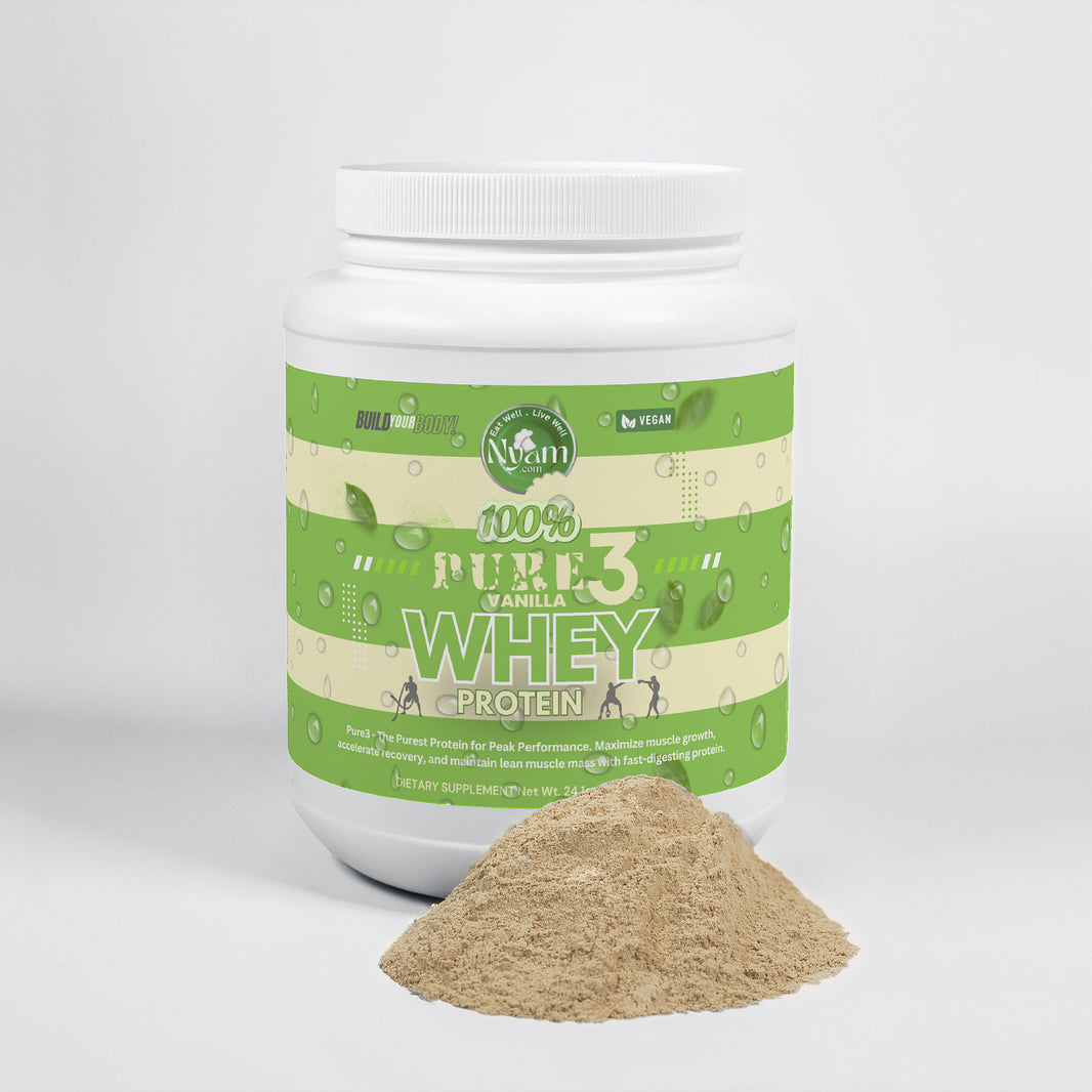 Pure3 Vanilla Whey Isolate – The Purest Protein for Peak Performance Maximize muscle growth, accelerate recovery, and maintain lean muscle mass with fast-digesting protein.