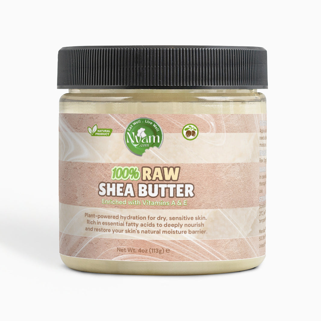 100% Raw Shea Butter – Deep Moisturization, Soothes & Protects with Vitamins A & E (Hair & Skin).